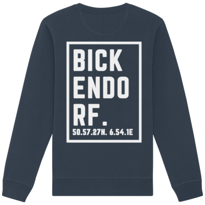 Bickendorf Koordinaten (großer Druck auf dem Rücken) - Organic Basic Unisex Sweatshirt