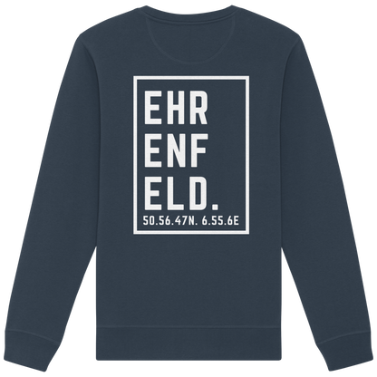 Ehrenfeld Koordinaten (großer Druck auf dem Rücken) - Organic Basic Unisex Sweatshirt