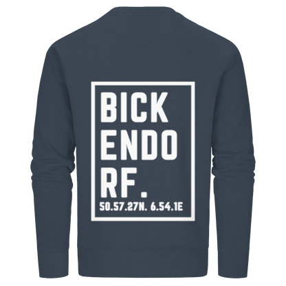 Bickendorf Koordinaten (großer Druck auf dem Rücken) - Organic Basic Unisex Sweatshirt
