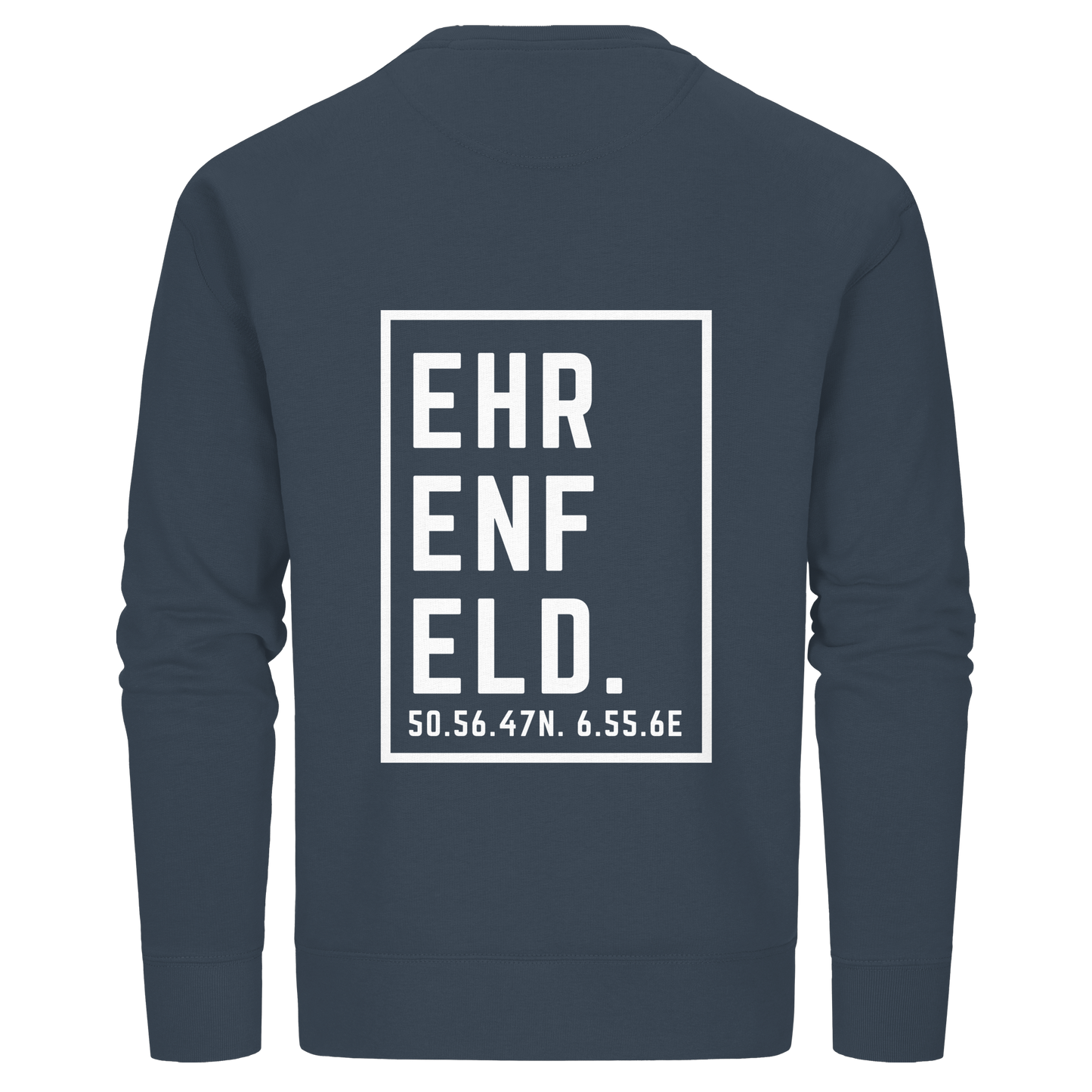 Ehrenfeld Koordinaten (großer Druck auf dem Rücken) - Organic Basic Unisex Sweatshirt