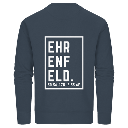 Ehrenfeld Koordinaten (großer Druck auf dem Rücken) - Organic Basic Unisex Sweatshirt