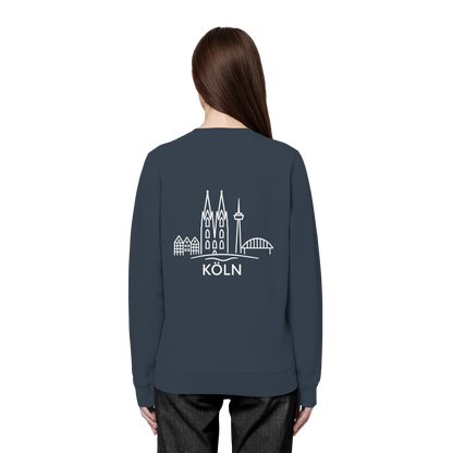 Köln Skyline (großer Druck auf dem Rücken) - Organic Basic Unisex Sweatshirt