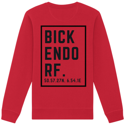 Bickendorf Koordinaten (großer Druck auf dem Rücken) - Organic Basic Unisex Sweatshirt