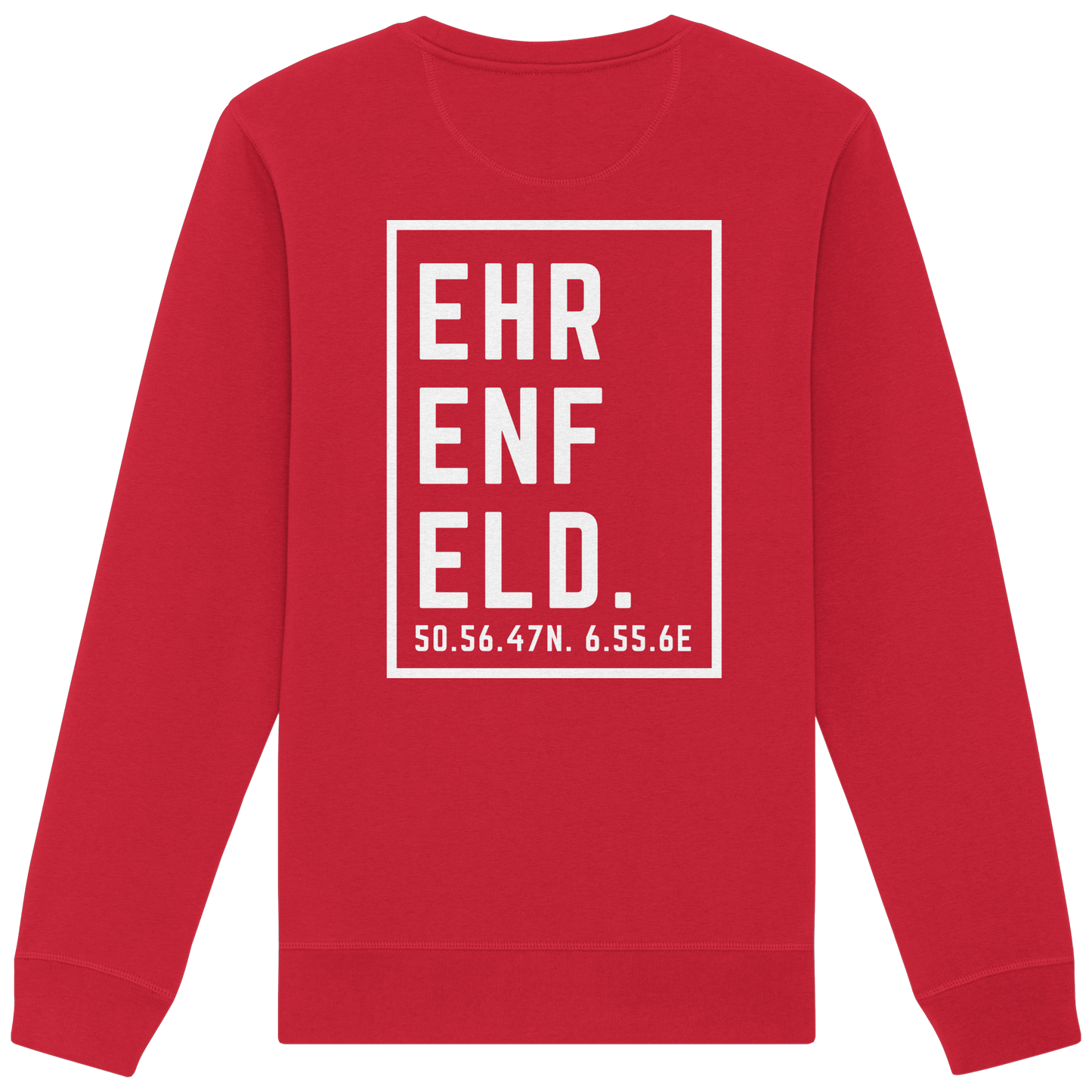 Ehrenfeld Koordinaten (großer Druck auf dem Rücken) - Organic Basic Unisex Sweatshirt