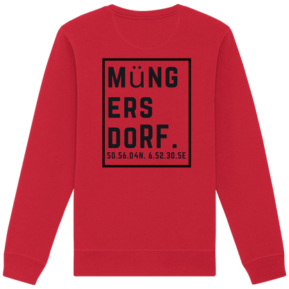 Müngersdorf Koordinaten (großer Druck auf dem Rücken) - Organic Basic Unisex Sweatshirt