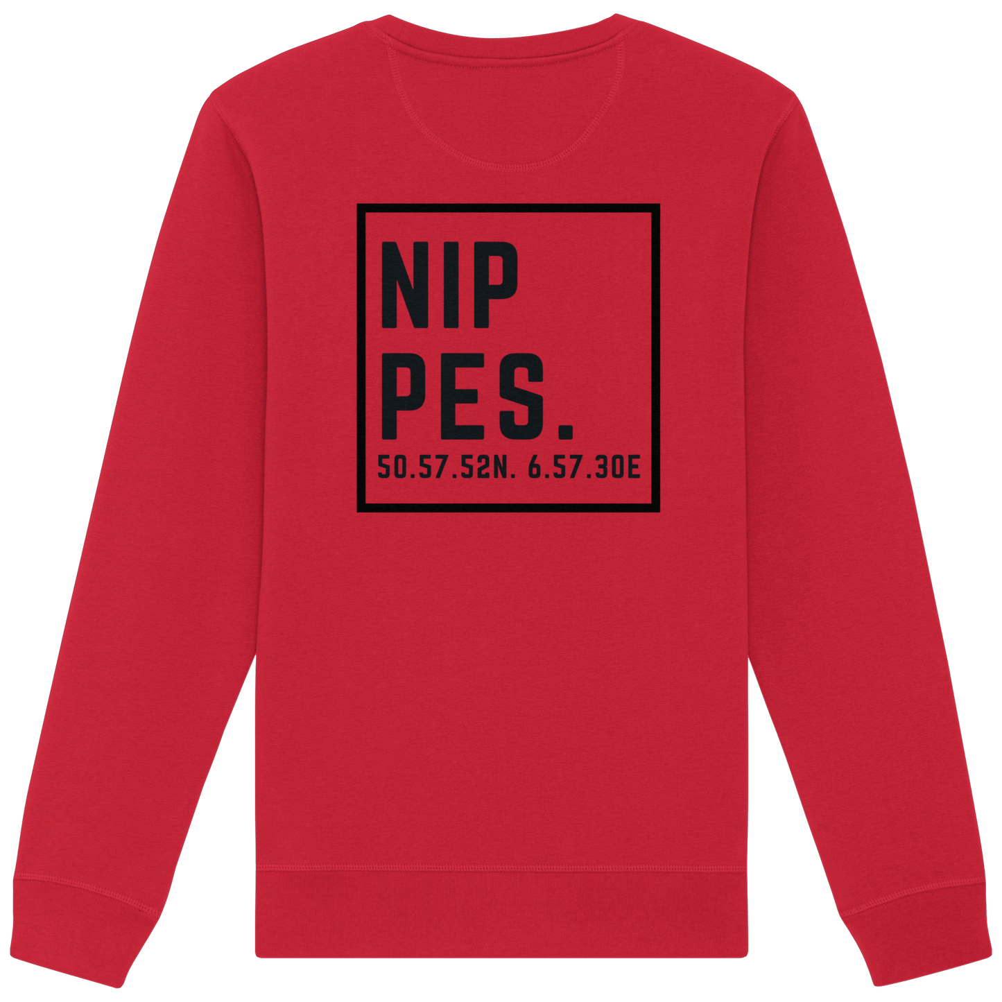 Nippes Koordinaten (großer Druck auf dem Rücken) - Organic Basic Unisex Sweatshirt