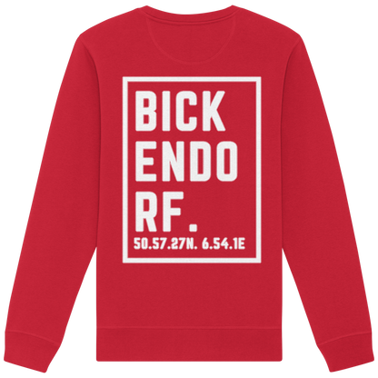 Bickendorf Koordinaten (großer Druck auf dem Rücken) - Organic Basic Unisex Sweatshirt