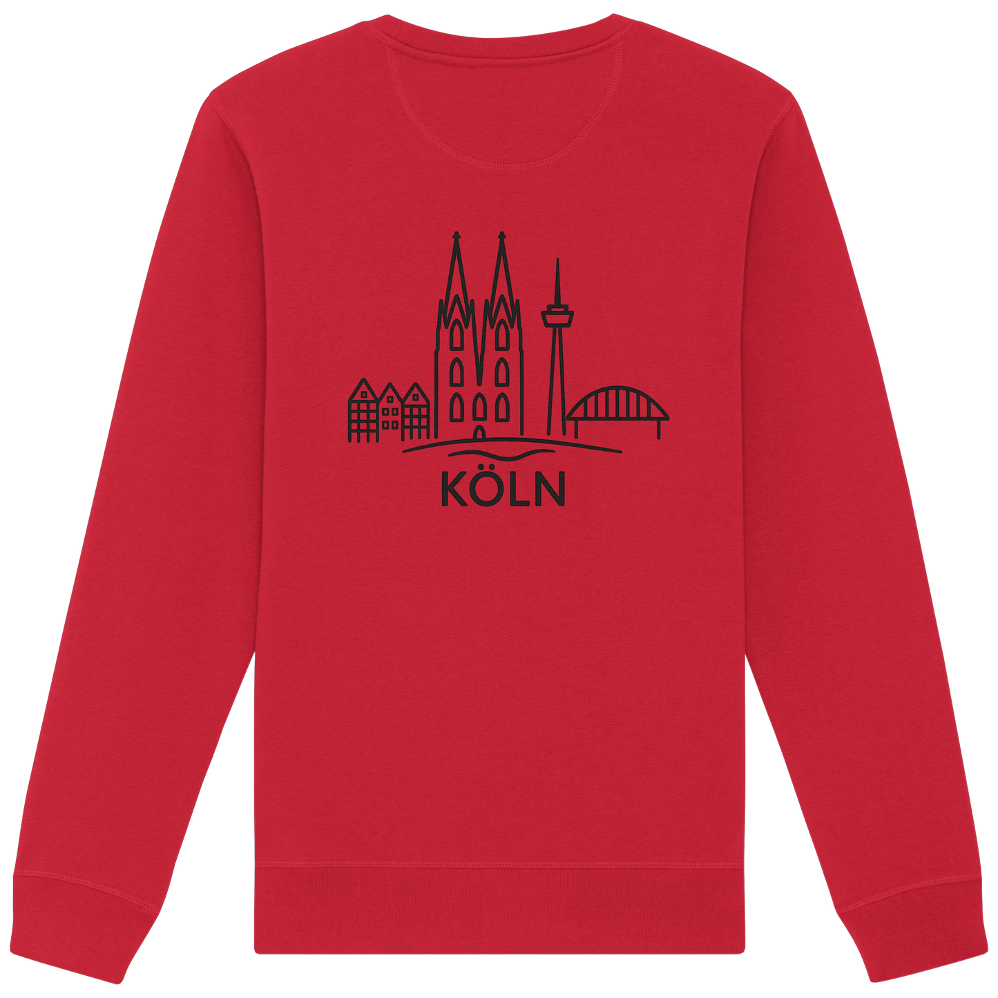 Köln Skyline (großer Druck auf dem Rücken) - Organic Basic Unisex Sweatshirt
