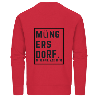 Müngersdorf Koordinaten (großer Druck auf dem Rücken) - Organic Basic Unisex Sweatshirt