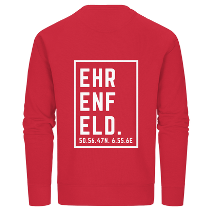 Ehrenfeld Koordinaten (großer Druck auf dem Rücken) - Organic Basic Unisex Sweatshirt