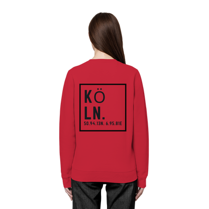 Köln Koordinaten (großer Druck auf dem Rücken) - Organic Basic Unisex Sweatshirt