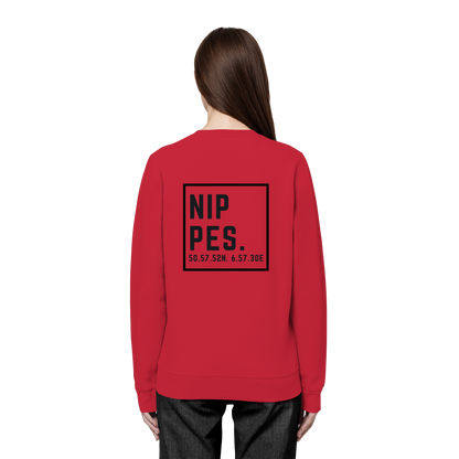 Nippes Koordinaten (großer Druck auf dem Rücken) - Organic Basic Unisex Sweatshirt