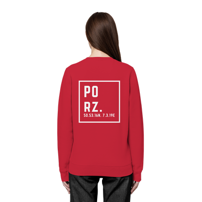 Porz Koordinaten (großer Druck Rücken) - Organic Basic Unisex Sweatshirt