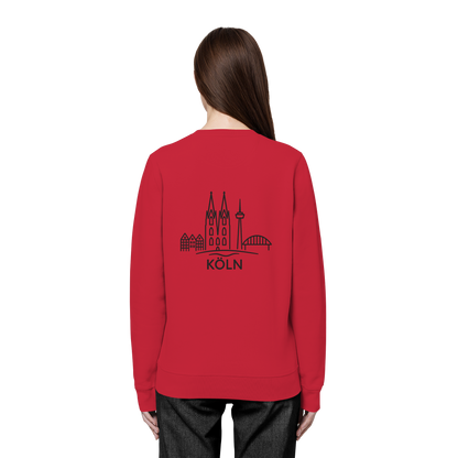 Köln Skyline (großer Druck auf dem Rücken) - Organic Basic Unisex Sweatshirt