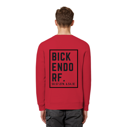 Bickendorf Koordinaten (großer Druck auf dem Rücken) - Organic Basic Unisex Sweatshirt