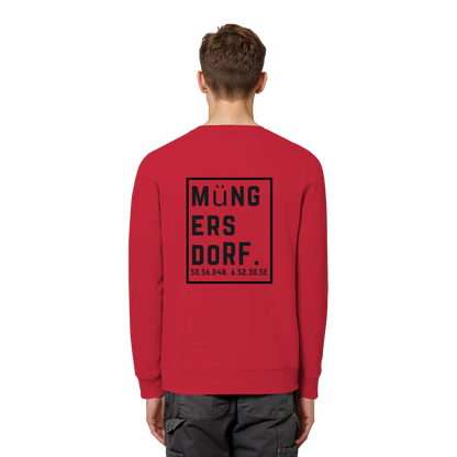Müngersdorf Koordinaten (großer Druck auf dem Rücken) - Organic Basic Unisex Sweatshirt