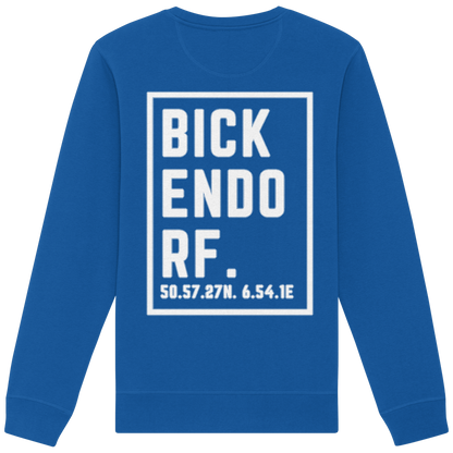 Bickendorf Koordinaten (großer Druck auf dem Rücken) - Organic Basic Unisex Sweatshirt