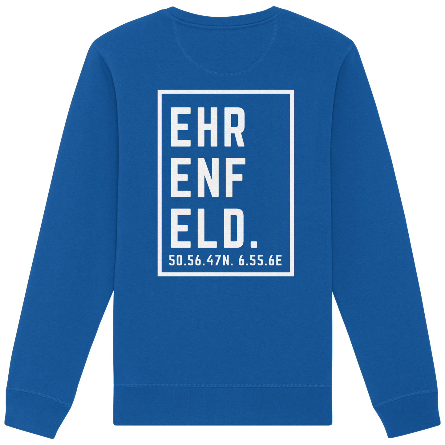 Ehrenfeld Koordinaten (großer Druck auf dem Rücken) - Organic Basic Unisex Sweatshirt