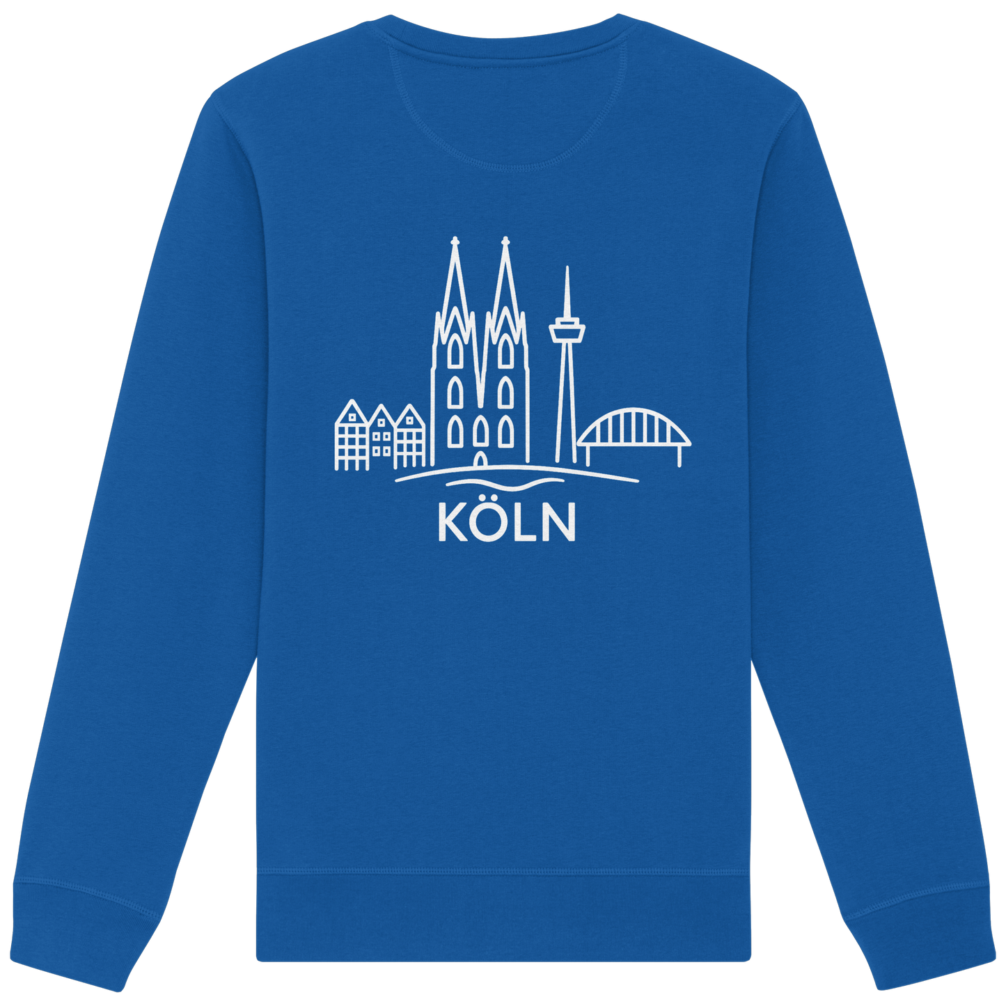 Köln Skyline (großer Druck auf dem Rücken) - Organic Basic Unisex Sweatshirt