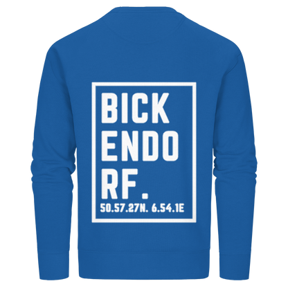 Bickendorf Koordinaten (großer Druck auf dem Rücken) - Organic Basic Unisex Sweatshirt