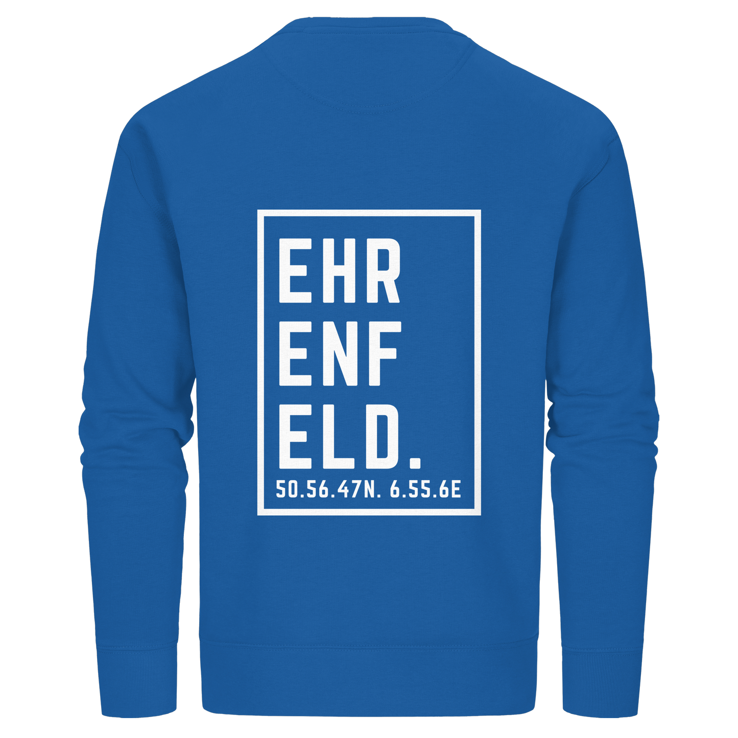 Ehrenfeld Koordinaten (großer Druck auf dem Rücken) - Organic Basic Unisex Sweatshirt