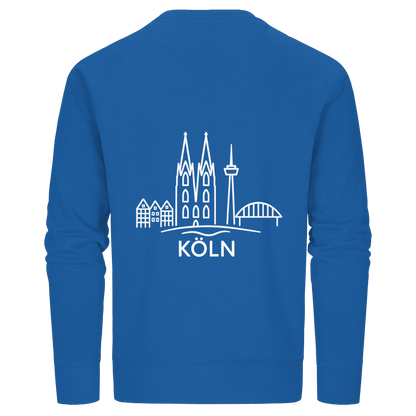 Köln Skyline (großer Druck auf dem Rücken) - Organic Basic Unisex Sweatshirt