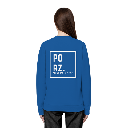 Porz Koordinaten (großer Druck Rücken) - Organic Basic Unisex Sweatshirt