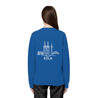 Köln Skyline (großer Druck auf dem Rücken) - Organic Basic Unisex Sweatshirt