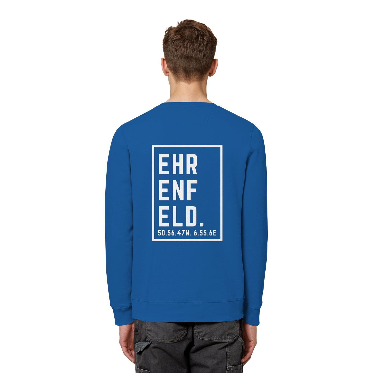 Ehrenfeld Koordinaten (großer Druck auf dem Rücken) - Organic Basic Unisex Sweatshirt
