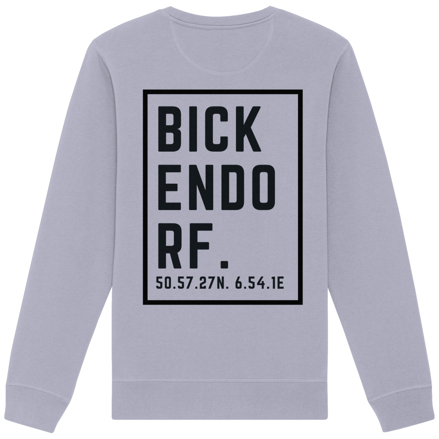 Bickendorf Koordinaten (großer Druck auf dem Rücken) - Organic Basic Unisex Sweatshirt