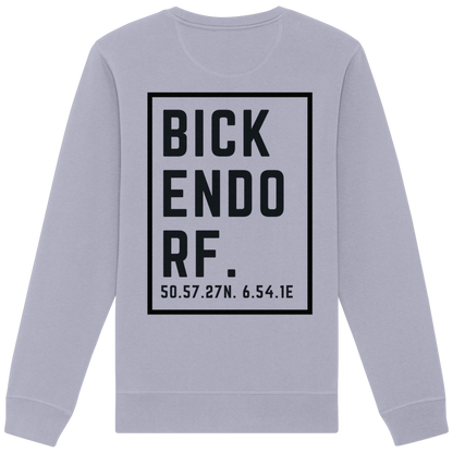 Bickendorf Koordinaten (großer Druck auf dem Rücken) - Organic Basic Unisex Sweatshirt