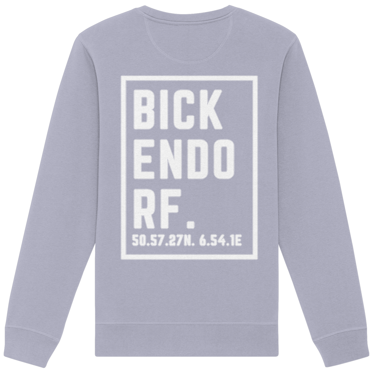 Bickendorf Koordinaten (großer Druck auf dem Rücken) - Organic Basic Unisex Sweatshirt