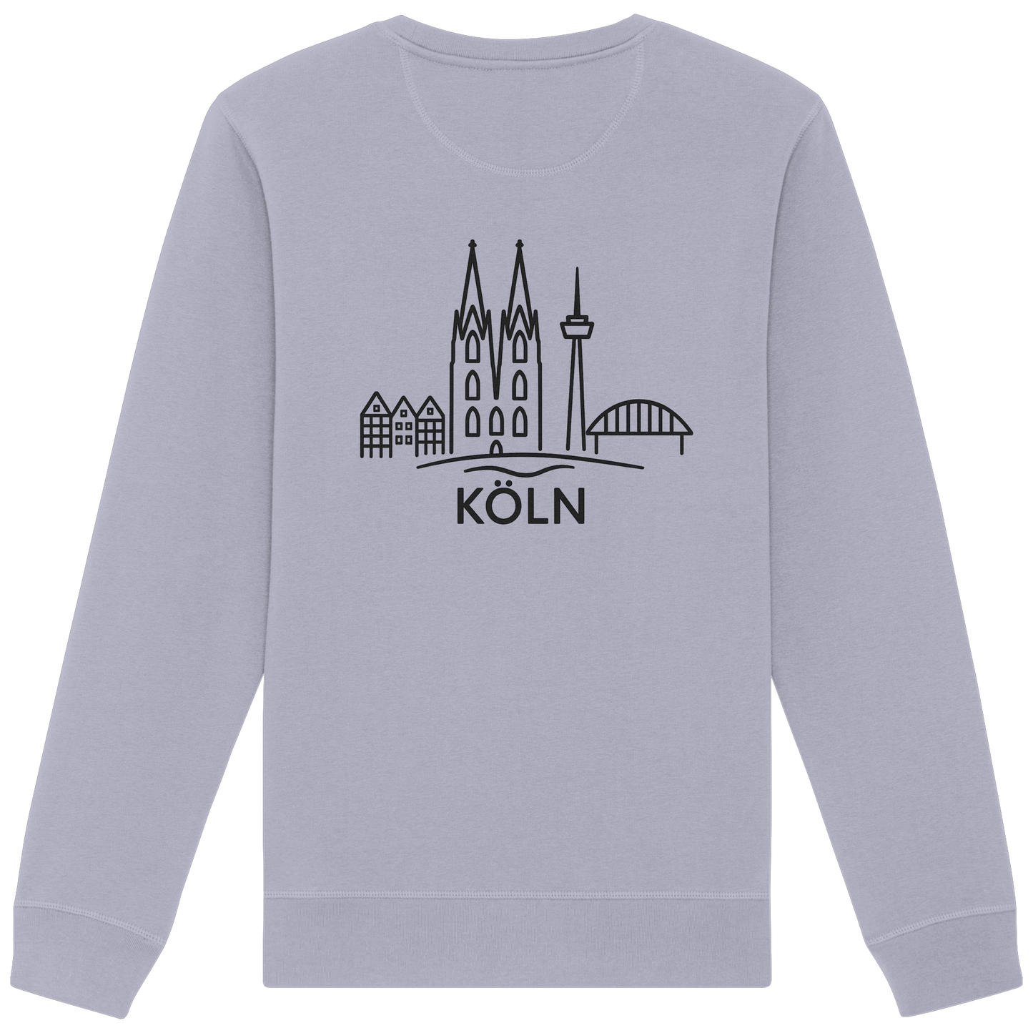 Köln Skyline (großer Druck auf dem Rücken) - Organic Basic Unisex Sweatshirt