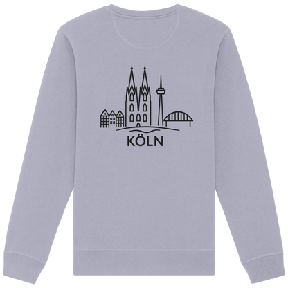 Köln Skyline (großer Druck auf dem Rücken) - Organic Basic Unisex Sweatshirt