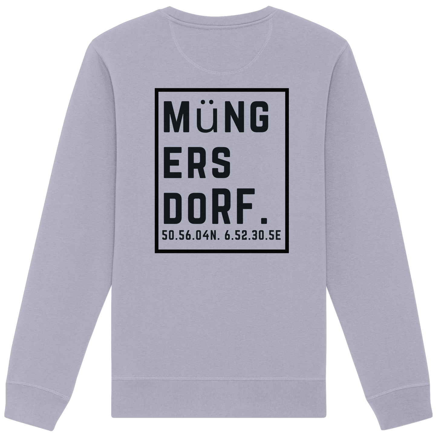Müngersdorf Koordinaten (großer Druck auf dem Rücken) - Organic Basic Unisex Sweatshirt
