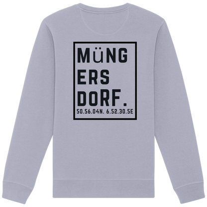 Müngersdorf Koordinaten (großer Druck auf dem Rücken) - Organic Basic Unisex Sweatshirt