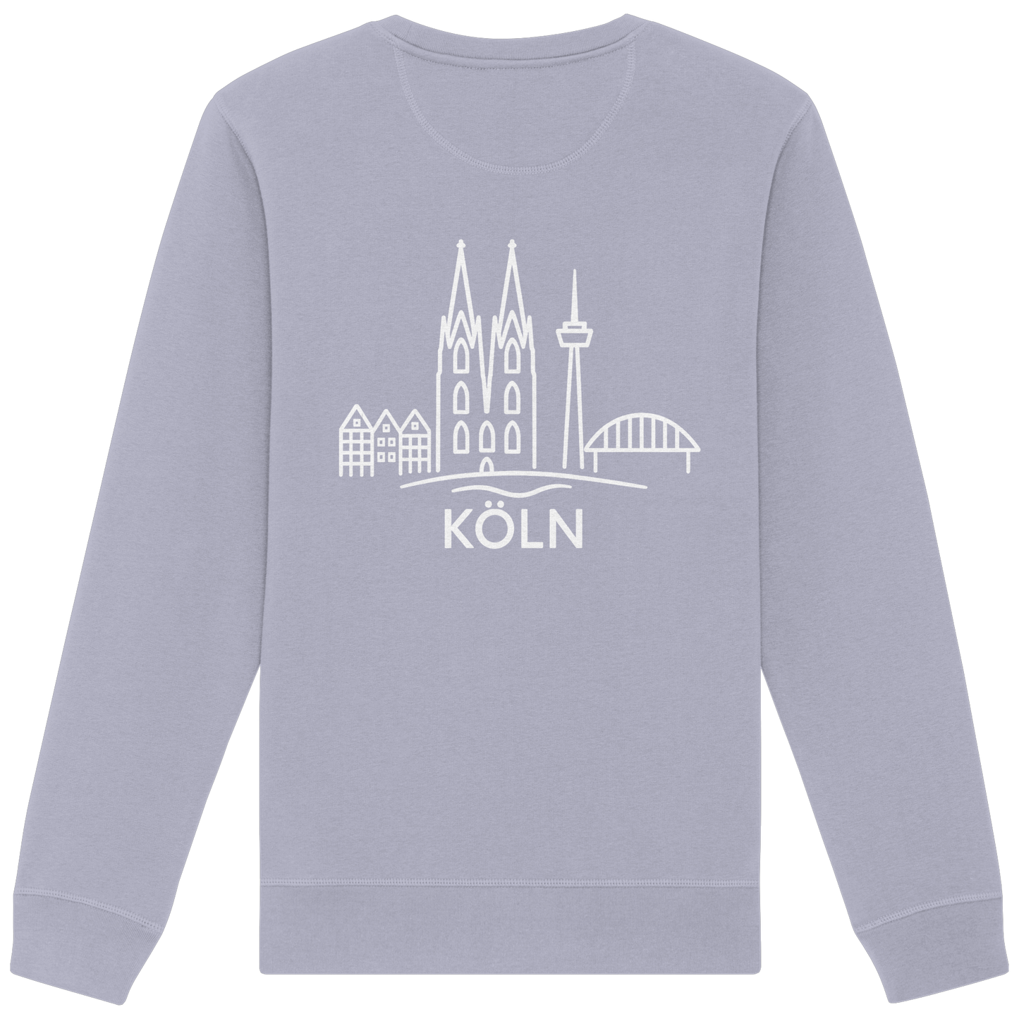 Köln Skyline (großer Druck auf dem Rücken) - Organic Basic Unisex Sweatshirt