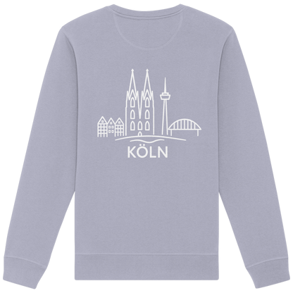 Köln Skyline (großer Druck auf dem Rücken) - Organic Basic Unisex Sweatshirt
