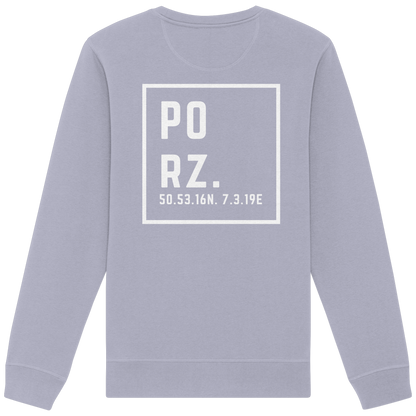 Porz Koordinaten (großer Druck Rücken) - Organic Basic Unisex Sweatshirt