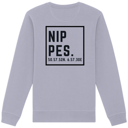 Nippes Koordinaten (großer Druck auf dem Rücken) - Organic Basic Unisex Sweatshirt