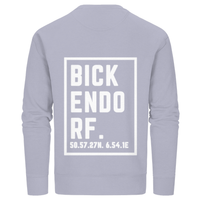 Bickendorf Koordinaten (großer Druck auf dem Rücken) - Organic Basic Unisex Sweatshirt