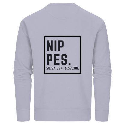 Nippes Koordinaten (großer Druck auf dem Rücken) - Organic Basic Unisex Sweatshirt