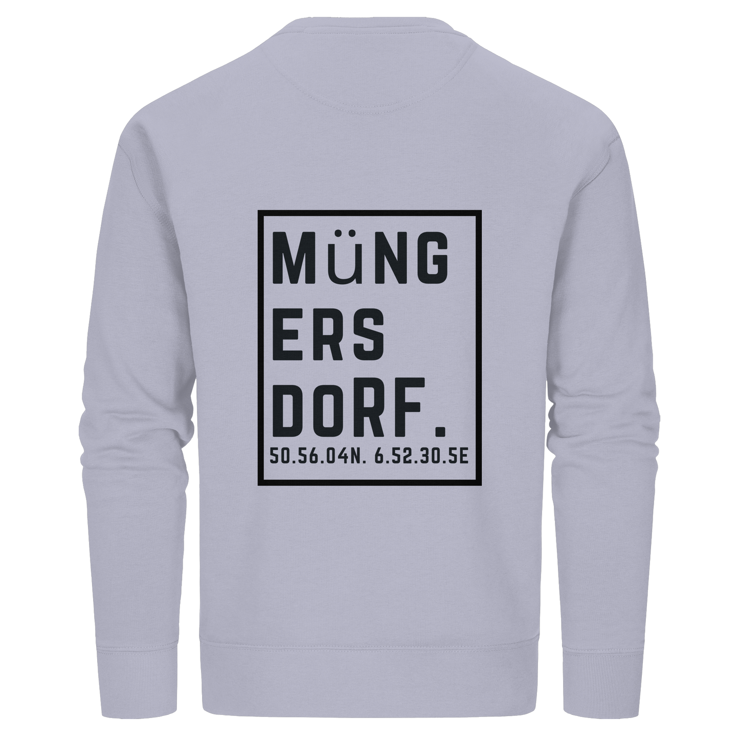 Müngersdorf Koordinaten (großer Druck auf dem Rücken) - Organic Basic Unisex Sweatshirt