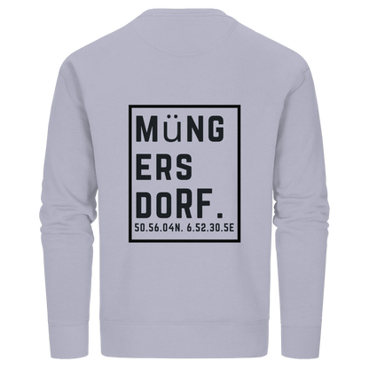 Müngersdorf Koordinaten (großer Druck auf dem Rücken) - Organic Basic Unisex Sweatshirt