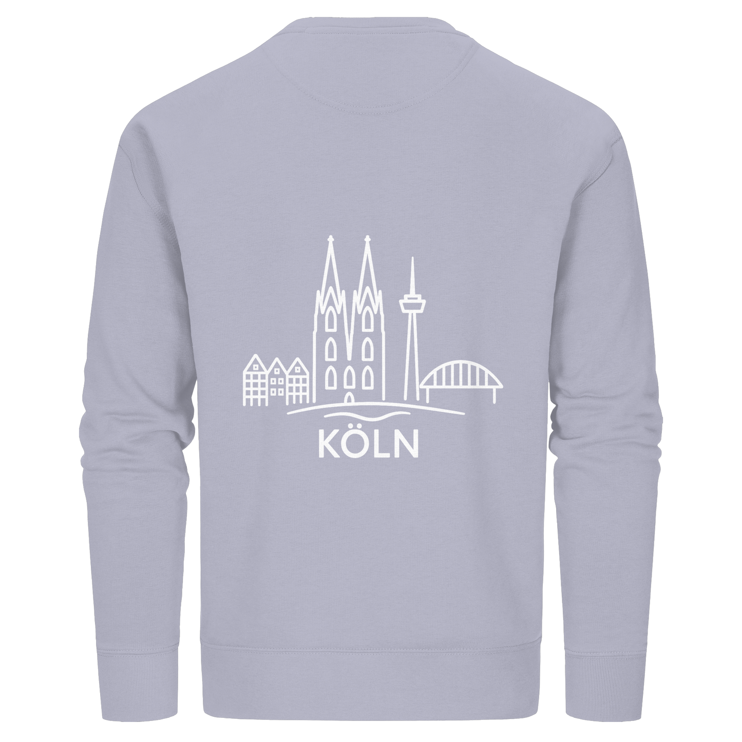 Köln Skyline (großer Druck auf dem Rücken) - Organic Basic Unisex Sweatshirt