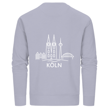 Köln Skyline (großer Druck auf dem Rücken) - Organic Basic Unisex Sweatshirt