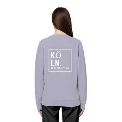 Köln Koordinaten (großer Druck auf dem Rücken) - Organic Basic Unisex Sweatshirt