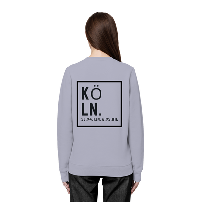 Köln Koordinaten (großer Druck auf dem Rücken) - Organic Basic Unisex Sweatshirt