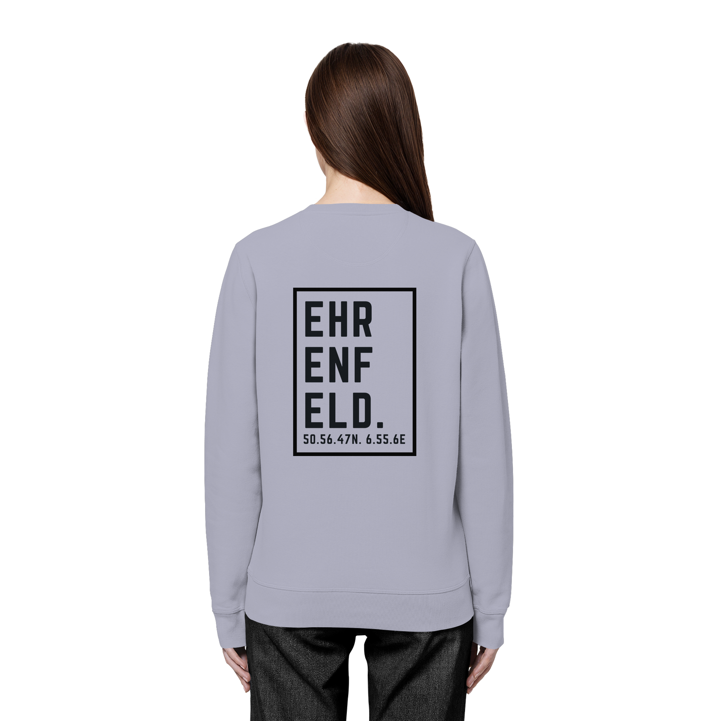 Ehrenfeld Koordinaten (großer Druck auf dem Rücken) - Organic Basic Unisex Sweatshirt