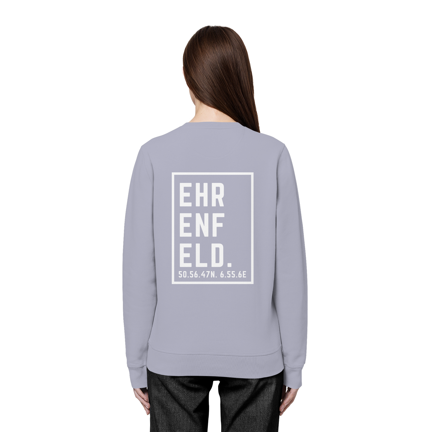 Ehrenfeld Koordinaten (großer Druck auf dem Rücken) - Organic Basic Unisex Sweatshirt